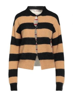 Cardigan di lana in lana d'alpaca mohair Jucca nero