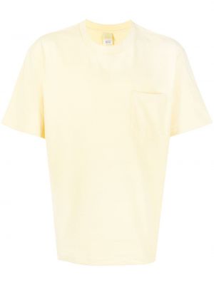 Памучна тениска от джърси Suicoke жълто