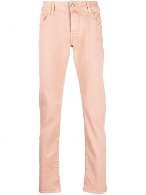 Slim fit skinny fit-jeans Jacob Cohën rosa