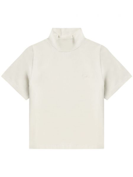 T-shirt en coton à col montant Izzue gris