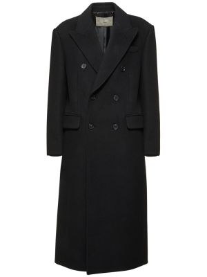 Gyapjú kabát Dunst fekete