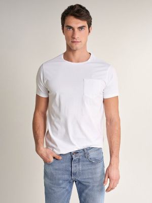 Camiseta de algodón manga corta Salsa Jeans blanco