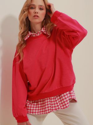 Пуловер Trend Alaçatı Stili розово
