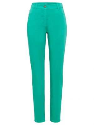 Slim fit kalhoty Olsen zelené