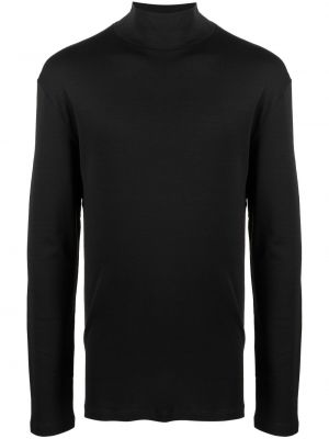 Bombažni pulover Lemaire črna