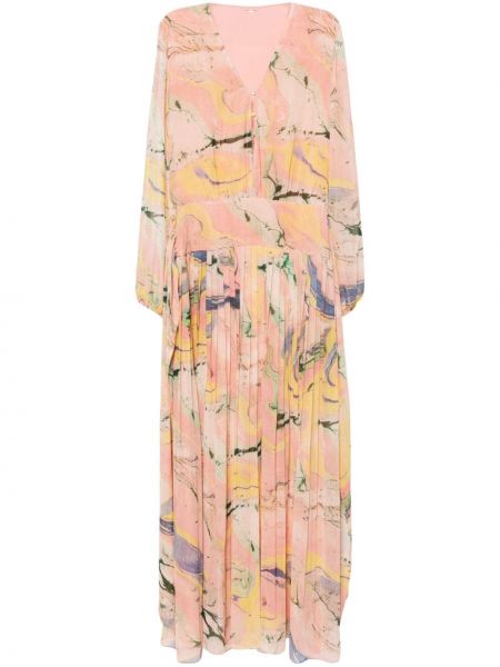 Maksi haljina s cvjetnim printom s printom Alexis narančasta
