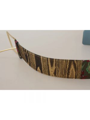 Cinturón con bordado de cuero Dolce & Gabbana