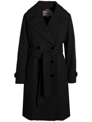 Vlnený kabát Norwegian Wool čierna