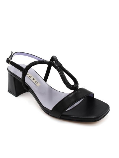 Elegante sandale mit absatz mit hohem absatz Albano schwarz