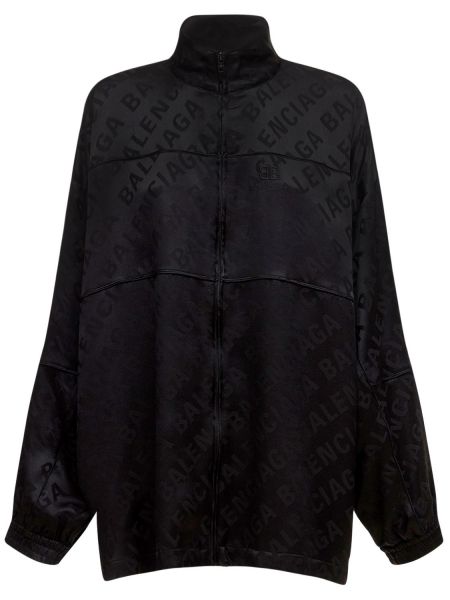 Svilena jakna Balenciaga crna