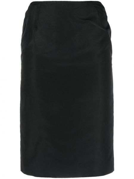 Jupe crayon taille haute Christian Dior noir