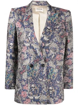 Jacquard lang blazer Zadig&voltaire blå