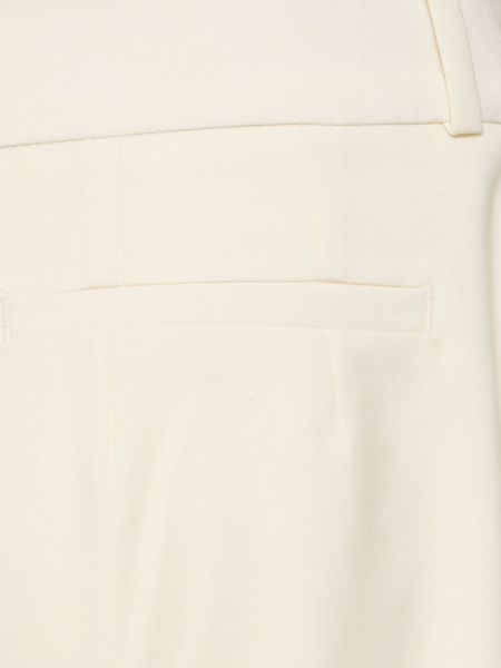 Πλισέ παντελόνι από βισκόζη The Frankie Shop λευκό