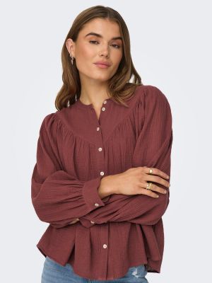 Camicia Only bordeaux