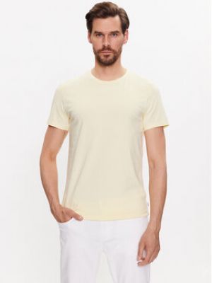 T-shirt slim Casual Friday jaune
