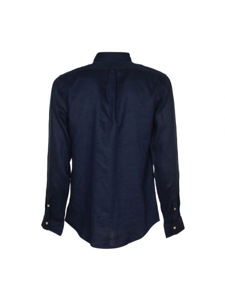 Camisa vaquera de lino slim fit Polo Ralph Lauren azul