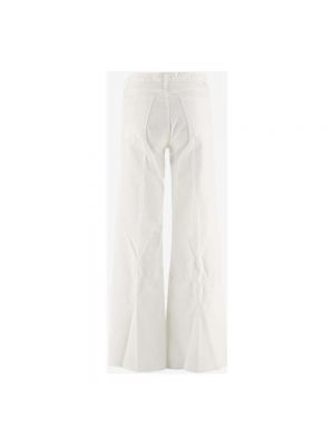 Pantalones de algodón Mother blanco