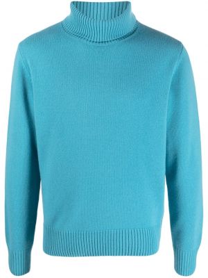 Вълнен пуловер Herno синьо