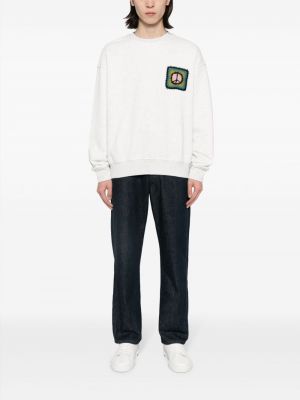 Sweatshirt mit stickerei mit rundem ausschnitt Five Cm grau