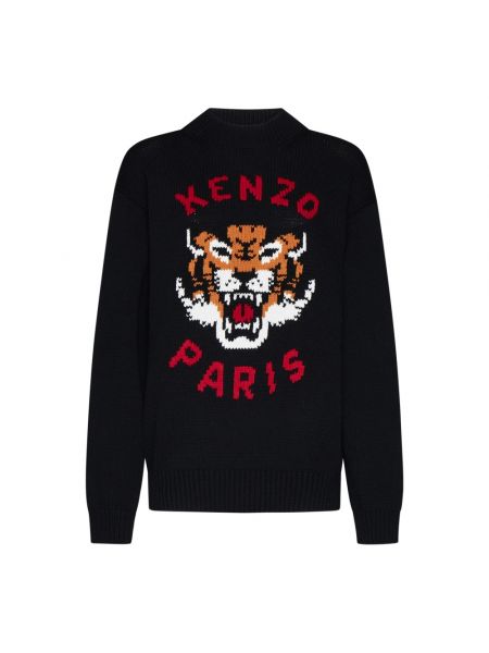 Sweter w tygrysie prążki Kenzo czarny