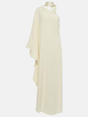 Robe longue en crêpe Taller Marmo blanc