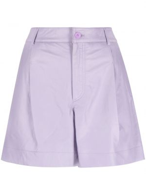 Pantaloni scurți din piele P.a.r.o.s.h. violet