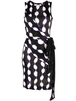 Πουά αμάνικο φόρεμα με σχέδιο Dvf Diane Von Furstenberg