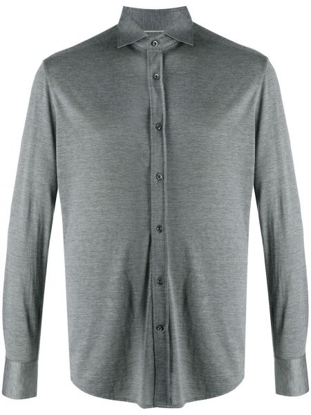 Camisa con botones Brunello Cucinelli gris