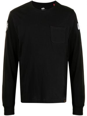 Jersey de tela jersey Alpha Industries negro