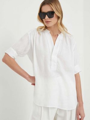 Ленена блуза Polo Ralph Lauren бяло
