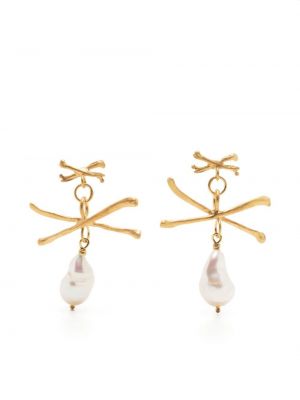 Boucles d'oreilles avec perles à boucle Claire English