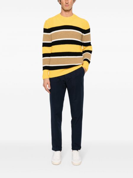 Sweter bawełniany Zanone żółty