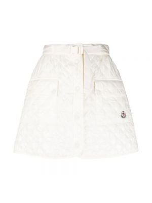 Pikowana mini spódniczka z wysoką talią Moncler