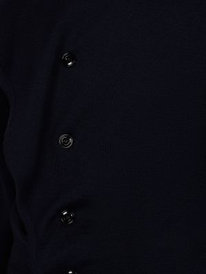 Cárdigan con botones de lana Lemaire azul