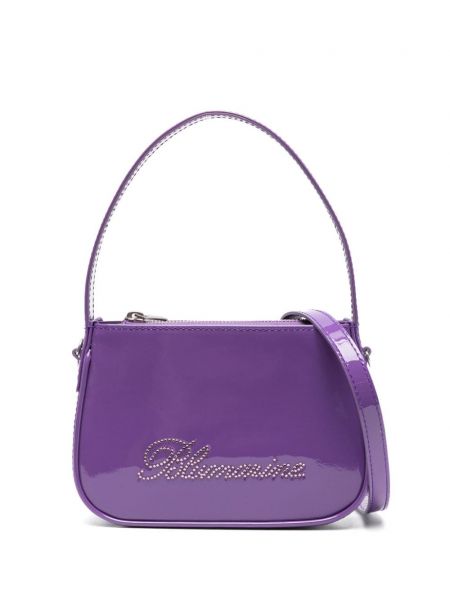 Leder shopper handtasche Blumarine