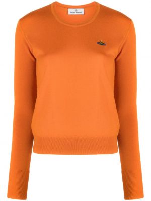 Maglione ricamata Vivienne Westwood arancione