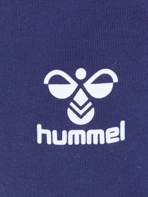 Spodnie sportowe z nadrukiem Hummel fioletowe