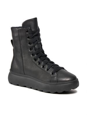 Členkové topánky Geox čierna
