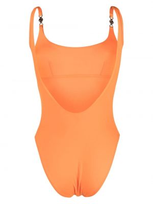 Maillot de bain à imprimé Versace orange