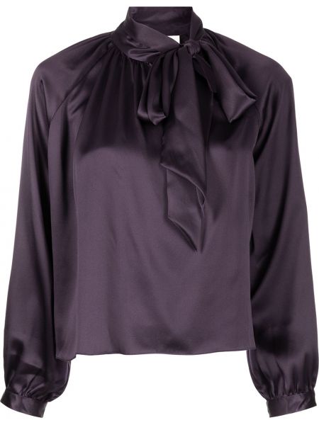 Blusa con lazo Michelle Mason violeta