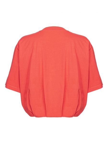 Kokvilnas t-krekls Pinko sarkans