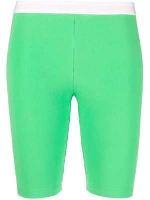 Pantaloni scurți pentru ciclism din bumbac Dsquared2 verde