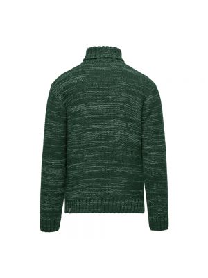 Jersey cuello alto de lana de tela jersey Bomboogie verde