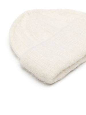 Bonnet en laine en tricot Holzweiler blanc
