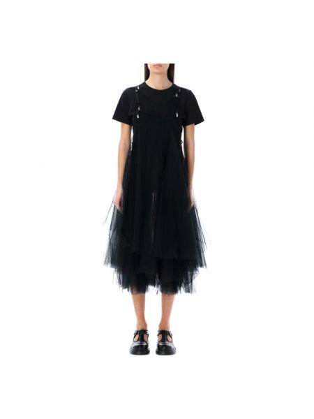 Czarna sukienka midi Noir Kei Ninomiya