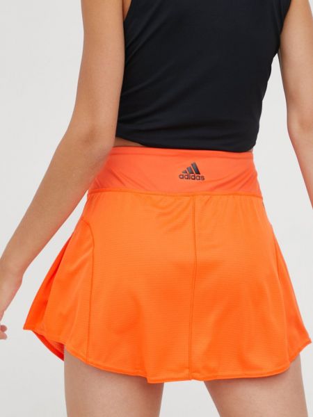 Fustă mini Adidas Performance portocaliu