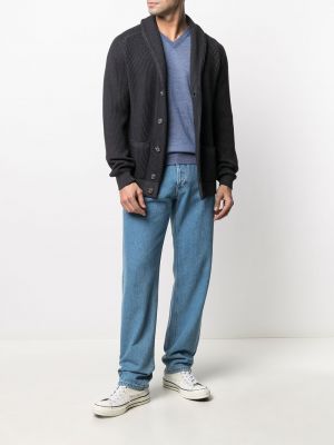Pullover mit v-ausschnitt Cruciani blau