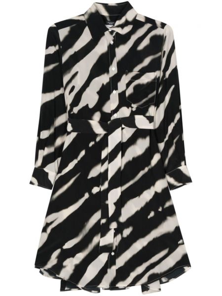 Robe chemise en soie à imprimé à motifs abstraits Weekend Max Mara