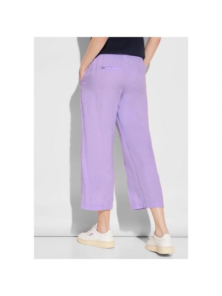 Pantalones culotte de lino bootcut skate & urbano Street One violeta