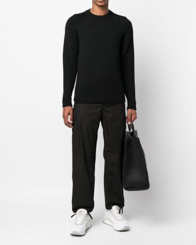 Pullover mit rundem ausschnitt Ten C schwarz